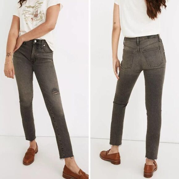 NEW Madewell Perfect Vintage Jean in Cosner Wash: Knee-Rip Edition, 27 - Picture 2 of 16